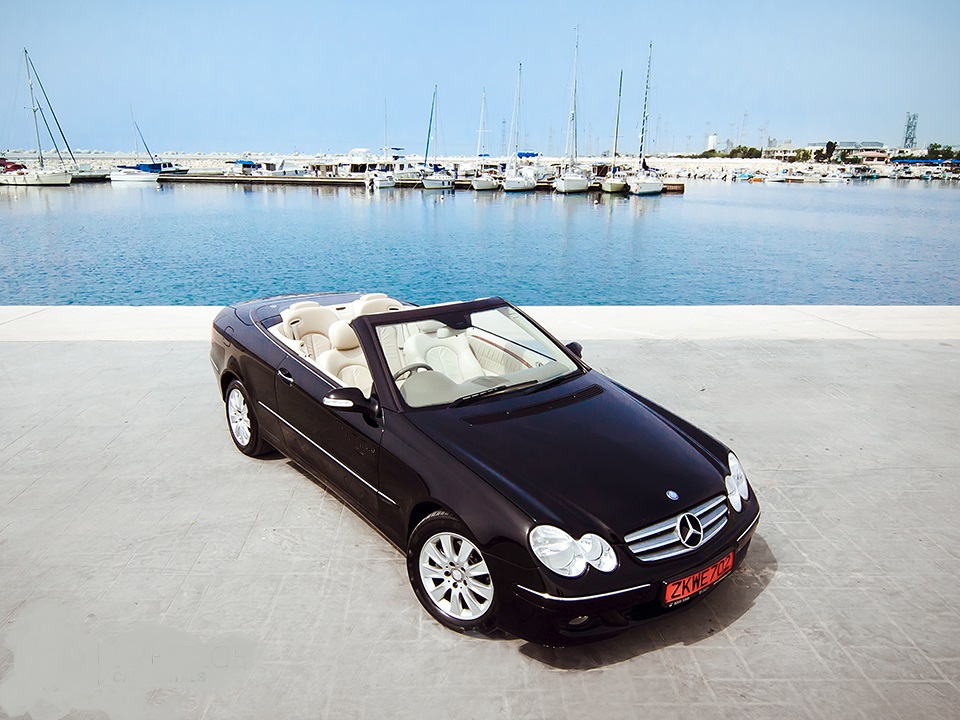 Аренда Mercedes CLK cabrio на Кипре